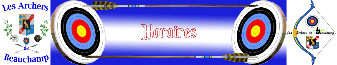 archers de beauchamp horaires